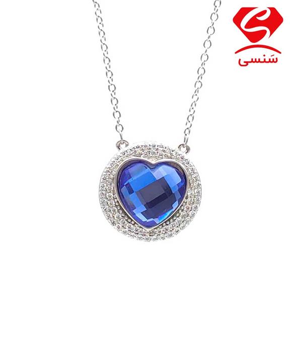 زنجیر و آویز نقره سواروسکی